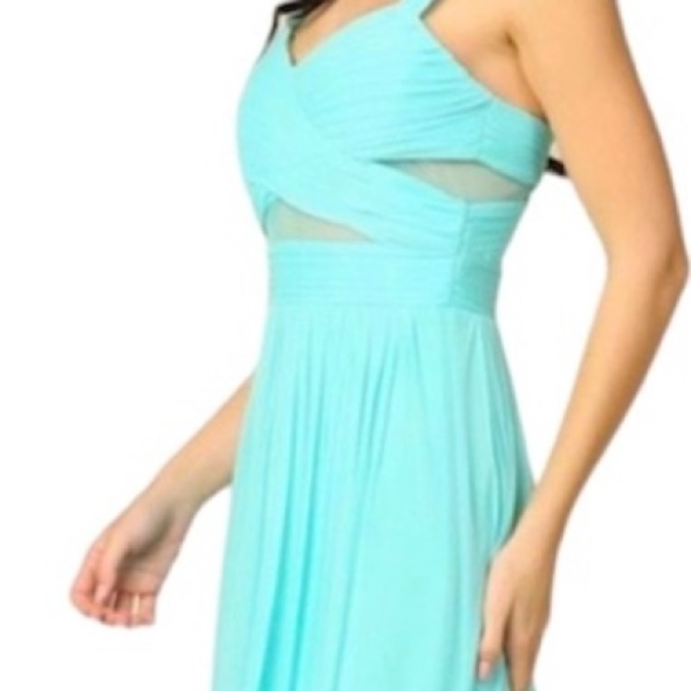 Chiffon Cut Out Illusion Size 10 Betsy & Adams Dress Formal NEW - Picture 10 of 14